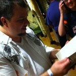 Jason Jack Miller signed his new book, The Revelations of Preston Black.