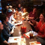 Raw Dog Screaming Press and friends dining.