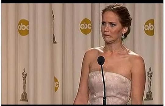 Jennifer Lawrence, winner of best actress award at 2013 Oscars (photo credit CalgaryHerald)