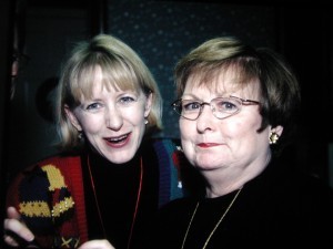 Mom, giving me the smiley mole face as I was teaching her how to use her first digital camera. In 1996, as always, that made her a techie pioneer. Cutting edge to 'til the day she died.