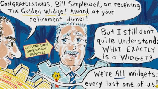 The Man with the Golden Widget comic by Joe Chiappetta