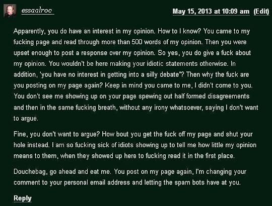 idiot comment