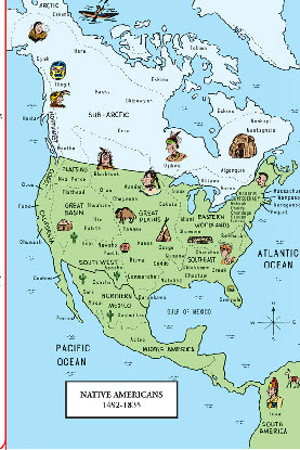 Indian map Teaching About Pre Columbian Native American Cultures