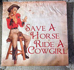 Cowgirl sign