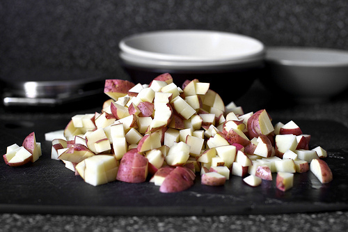 diced red potatoes