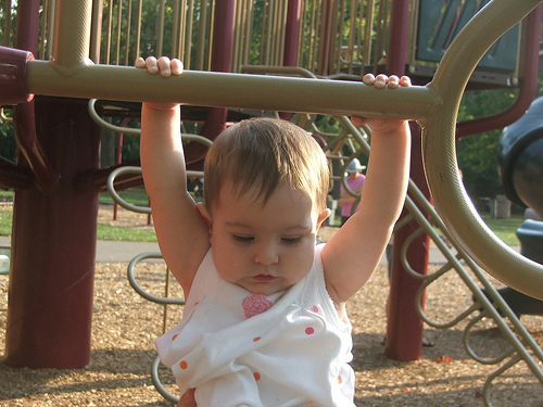 Kyra on the Monkey Bars by OhKyleL