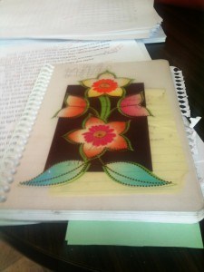 The cover of one of Maureen McGowan's recent notebooks.