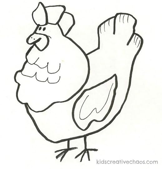 Learn How to Draw: Trace The Pictures of a Cartoon Chicken, Chicken Hawk, and Duck Clipart Printables