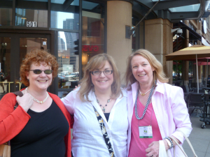 2011—Pamela Toler (author, critique partner, and dear friend), me, and Meg. That was a fan-girl day for me. Just ask Pamela. (Although I believe I behaved like a lady.)