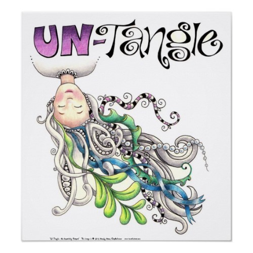 UN-Tangle retreat poster zazzle_print