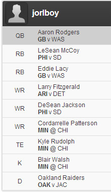 FanDuel Beginners Luck Week 2