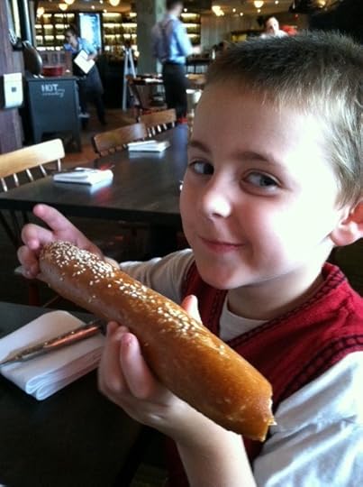 FFB Max eating pretzel