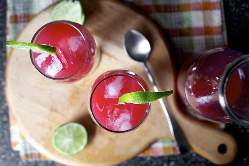 blood orange margaritas