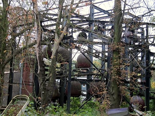 Roller coaster ride at abandoned Spreepark, Berlin, Germany (More from this park at http://www.flickr.com/photos/loozrboy/5229883143/in/photostream/ by Loozrboy)