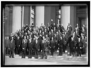 "Federal Reserve Board with bankers.