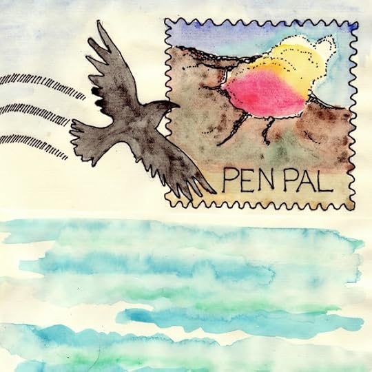 Pen Pal watercolor dark reduce noise square