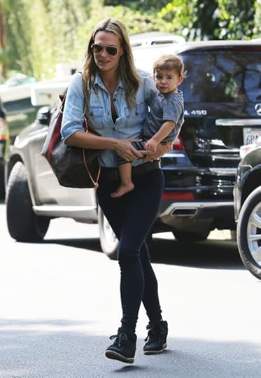 Molly Sims Out And About With Her Son