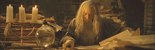 Gandalf in Library