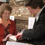 Signing books for the audience. I'm very grateful for all those who turned out for the event!