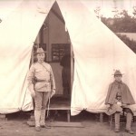 General Summers in front of his tent.