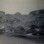 Behind insurgent lines.