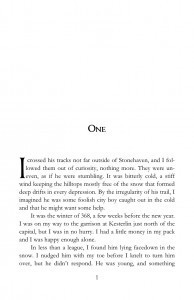 Option 6 - different chapter heading, title font drop cap