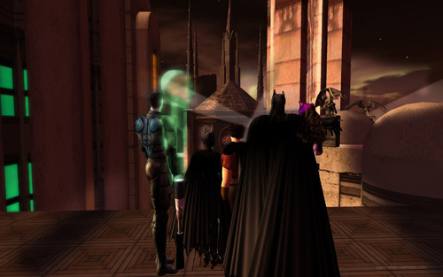 The Bat Family Waiting for Sunrise
