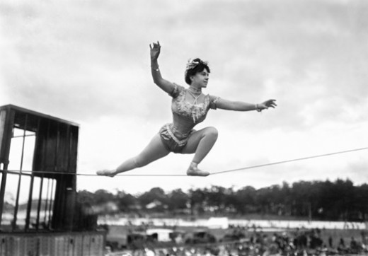 Aenea on the tightrope