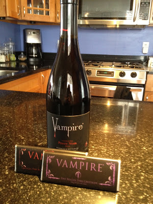 vampire wine, vampire chocolate, vampire food