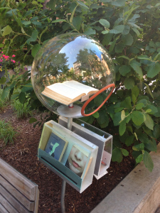 Book bubble free library, West 4th Street, NYC