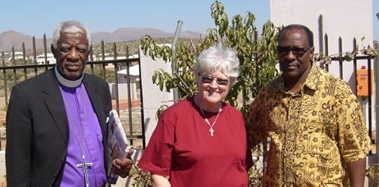 Bishop Assaria Kamburona, Val Hayes & Kaire Mbuende, 9 May 2013