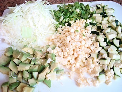 Vegetarian Mexican Pasole Soup Ingredients