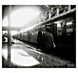 Not the actual train where I was hit on. Photo by Elke Oerter.