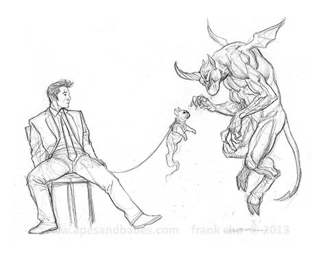 Art by FRANK CHO. Project with Thomas E. Sniegoski