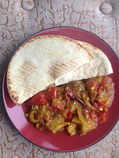 vegan indian less oil eggplant masala