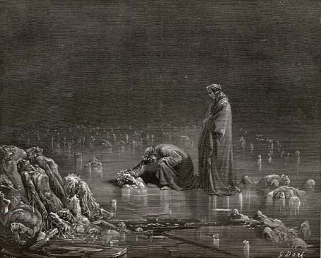19th century illustration of the Inferno by Gustave Dure