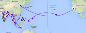 Big trip map 2012 2013