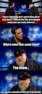 George R R Martin and George Stroumboulopoulos Meme