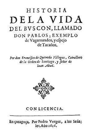 Original title page of Francisco de Quevedo's ...