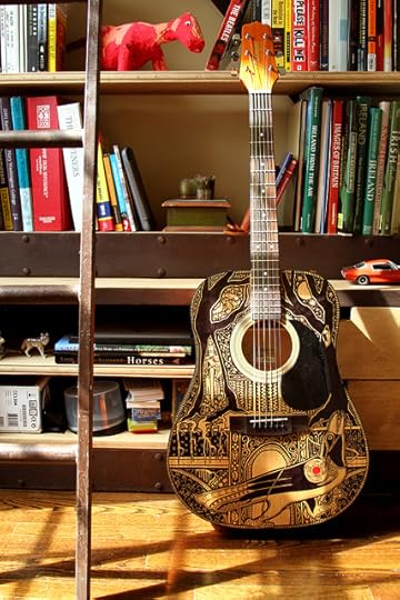 The Sharpie Guitar for The Raven Boys