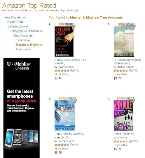 #3 in Amazon's Top Rated in Murder & Mayhem True Accounts