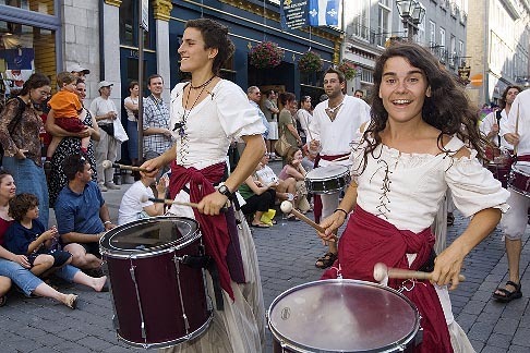 5-750-8932 stock photo of Canada, Quebec City, Fetes de la Nouvelle France, Parade