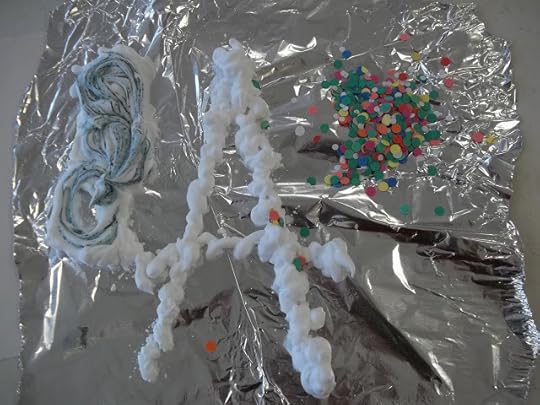 Activities for Toddlers: Sensory Messy Play with Foil, Shaving Cream, and Food Coloring