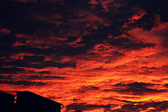 Sky on fire