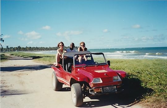 beach with jeep