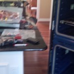 our oven on Thursday, its insides neatly arranged on the island