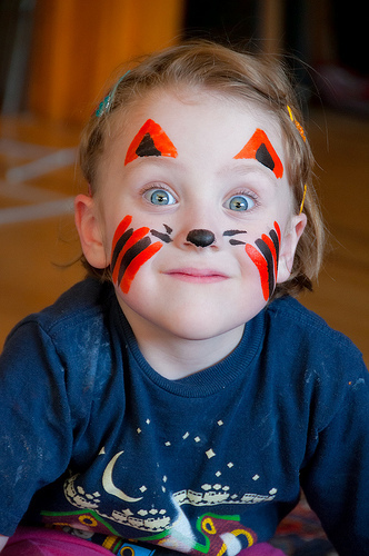 Katie Rose in Tiger Paint by Harold Davis
