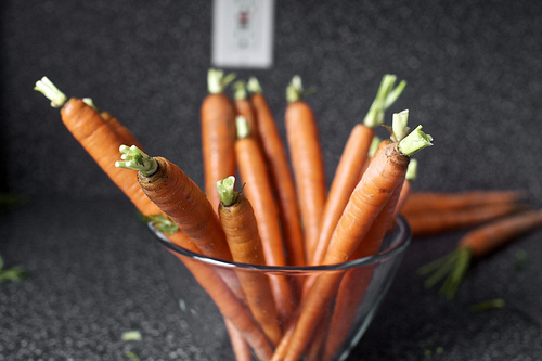 carrots, trying to be artsy