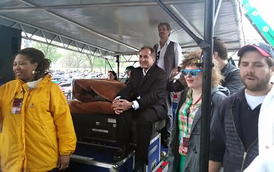 Shermer hang in out backstage