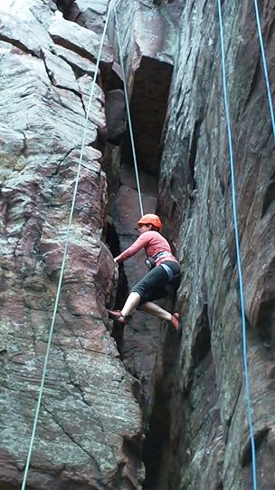 Inching up a chimney. Thanks to Shannon Russell for the photo.